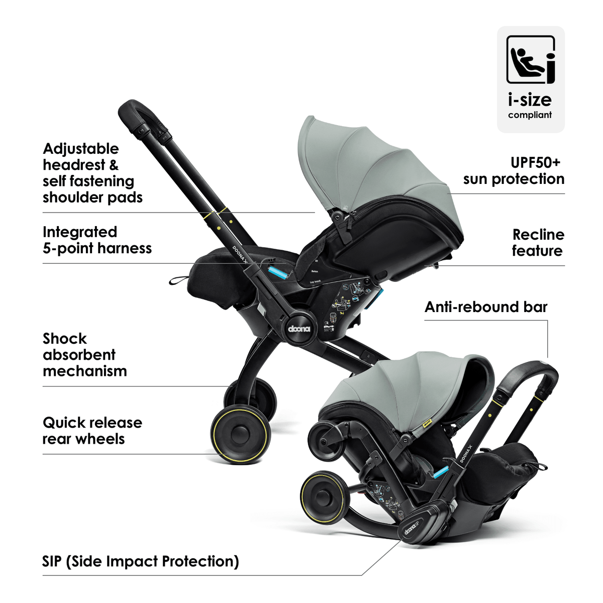 Doona X Car Seat & ISOFIX Dusty Sage