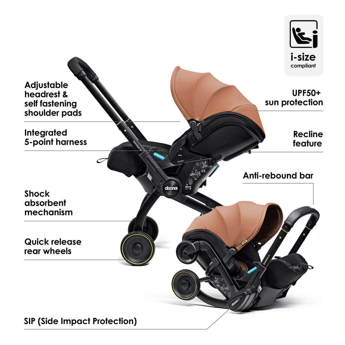 Doona X Car Seat & ISOFIX Terracotta