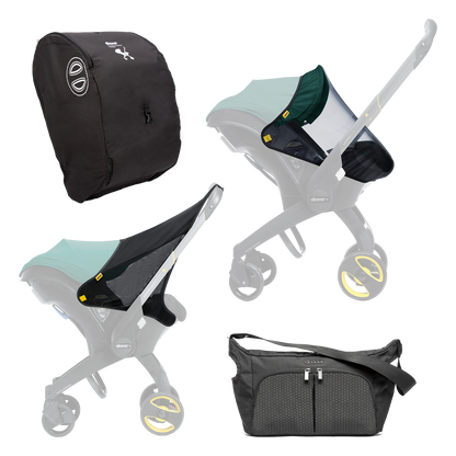 Summer Travel Bundle : Bag, Insect Net And Sunshade For Doona