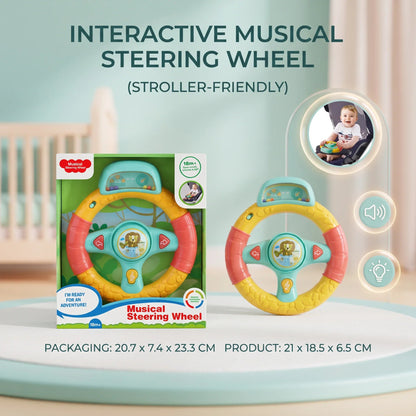 Pushchair Steering Wheel Toy for Kids